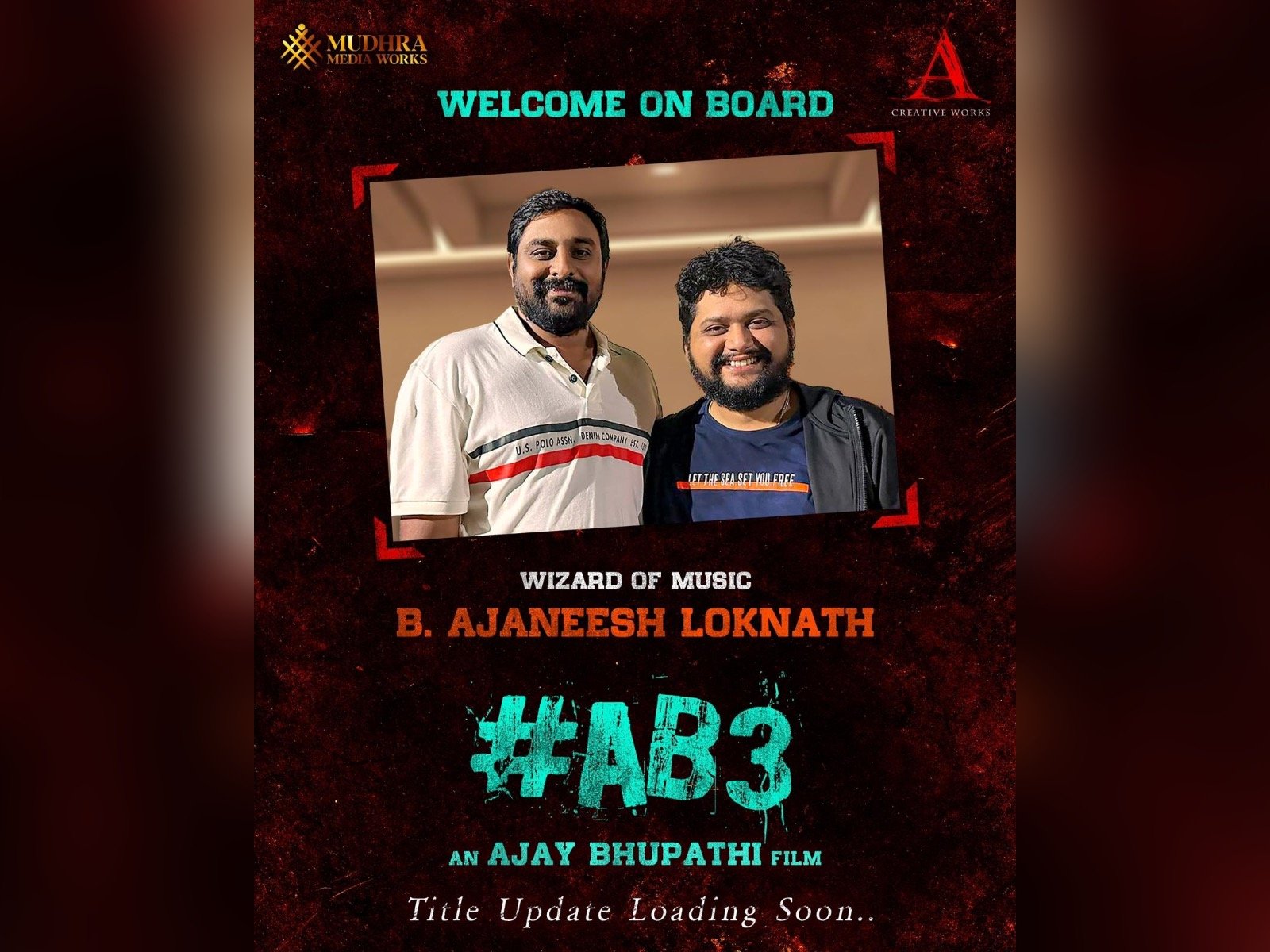'RX 100' director with 'Kanthara' music director Ajaneesh Lokanath!!