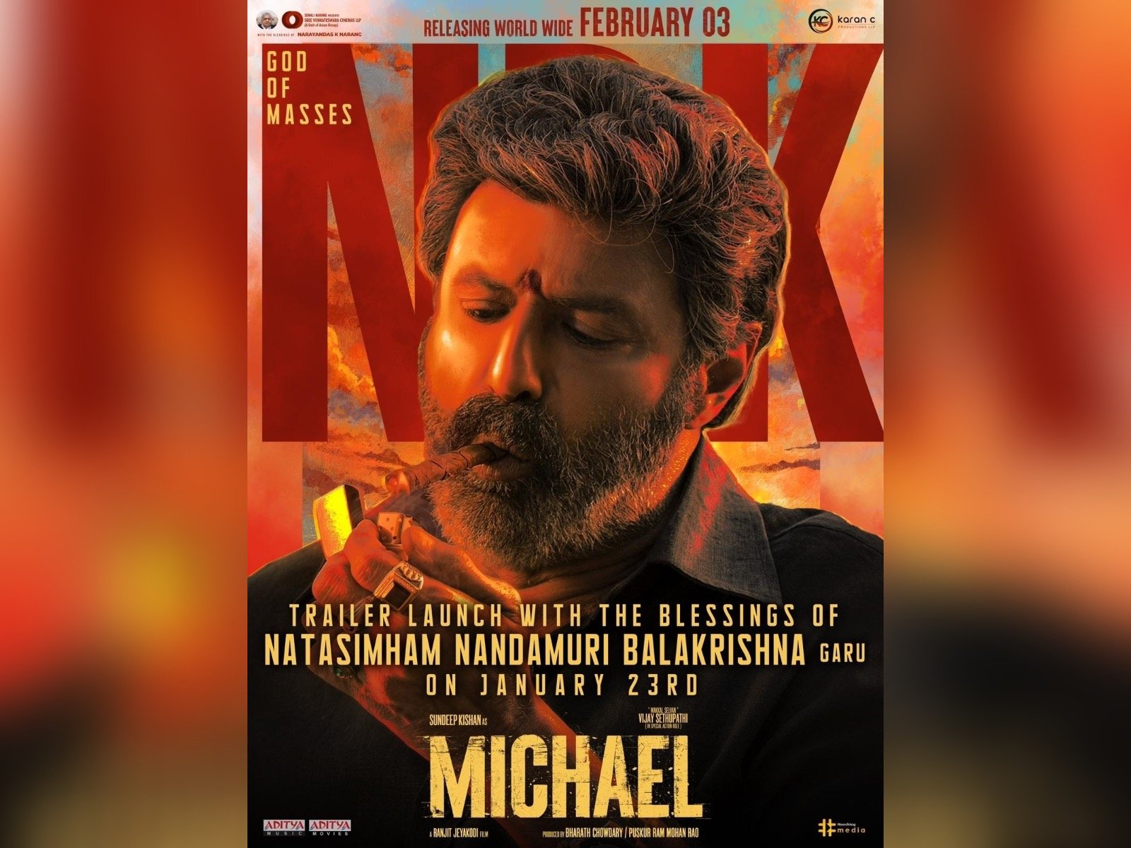 Nandamuri Balakrishna Will Launch The Theatrical Trailer Of Michael On January 23rd