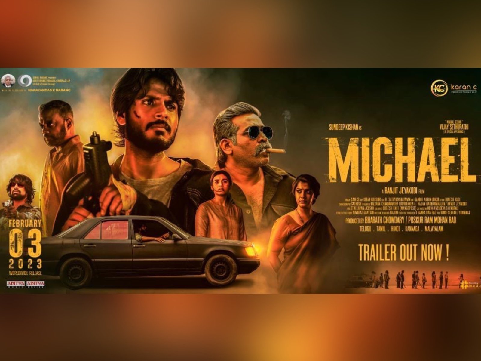 Sundeep Kishan‘s Pan India Film Michael trailer unveiled