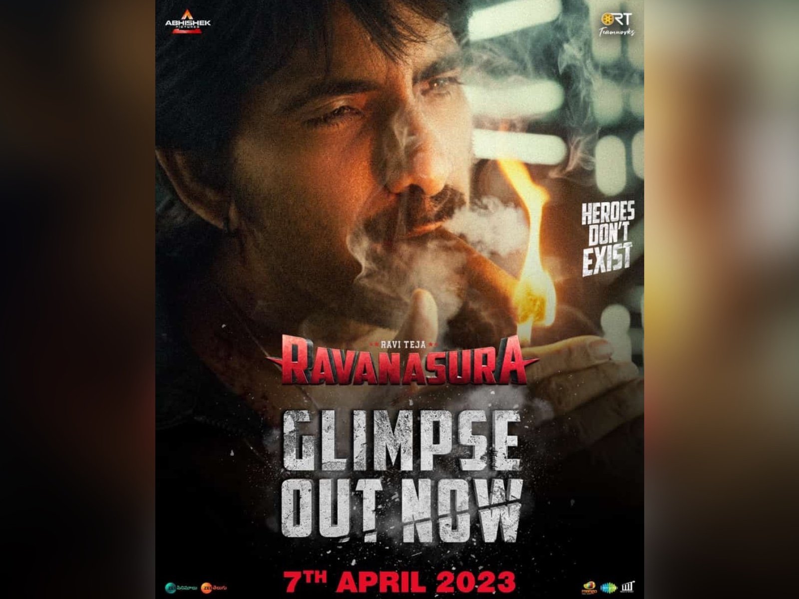 Mass Maharaja Ravi Teja‘s Ravanasura First Glimpse Out