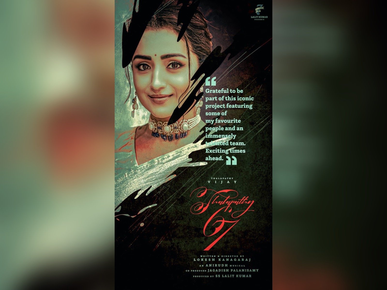Trisha Krishnan On Board For Thalapathy67