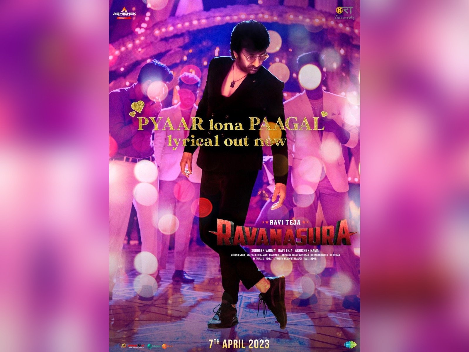 Ravanasura Second Single Pyaar Lona Paagal Lyrical Video Crooned By Mass Maharaja is out now