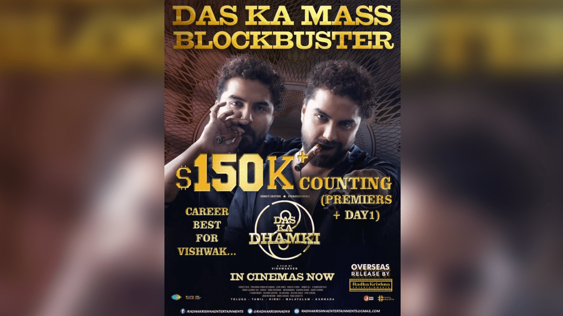 "Das Ka Dhamki" Opens Strong Overseas with Career-Best Opening for Vishwaksen