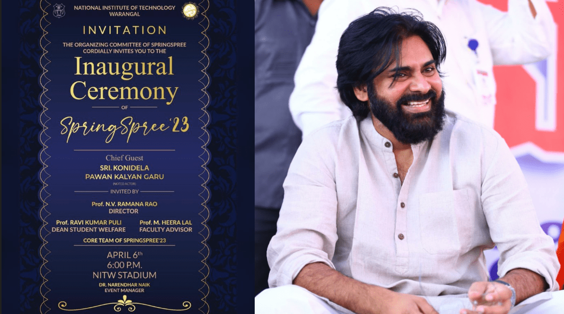Pawan Kalyan to Attend Spring Spree 2023 at NIT Warangal!