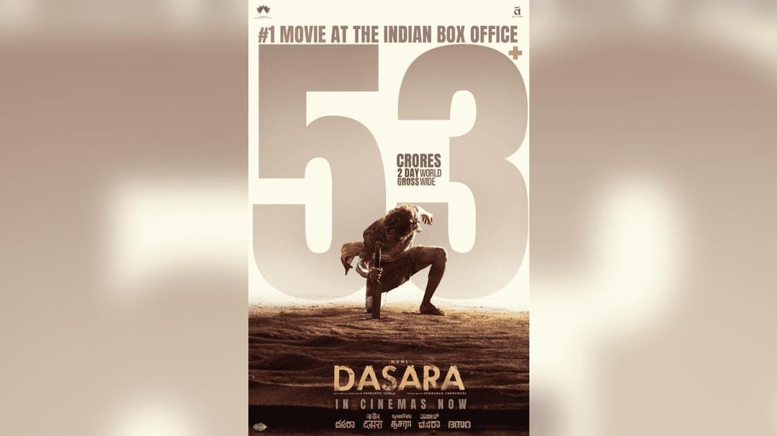 Nani's Dasara Grosses Over 53 Cr+ Worldwide In Just 2 Days!