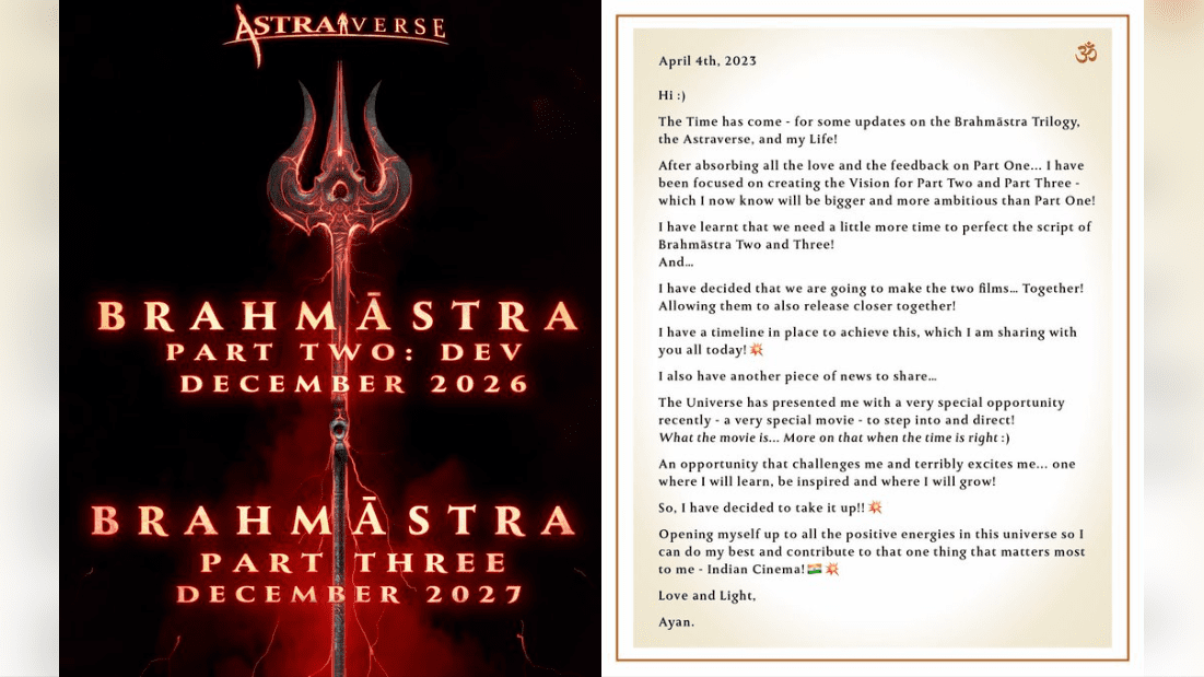 Ayaan Mukerji Announces Exciting Update on Upcoming "Brahmastra" Sequels