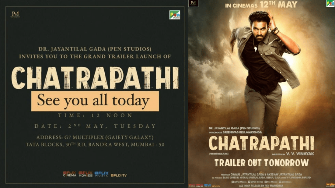 Bellamkonda Srinivas To Debut In Bollywood With Chatrapathi Remake: Trailer Launch Today