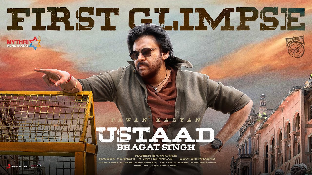 Pawan Kalyan to Play a Rowdy Cop in 'Ustaad Bhagat Singh': First Glimpse Unveiled!