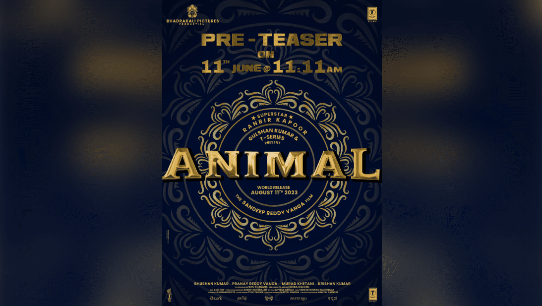 'Animal': Pre-Teaser Set to Unleash Tomorrow