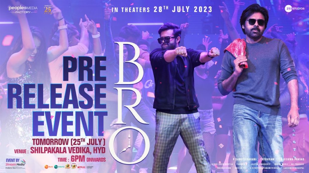 Bro Pre-Release Event: Pawan Kalyan and Sai Dharam Tej Join Forces!