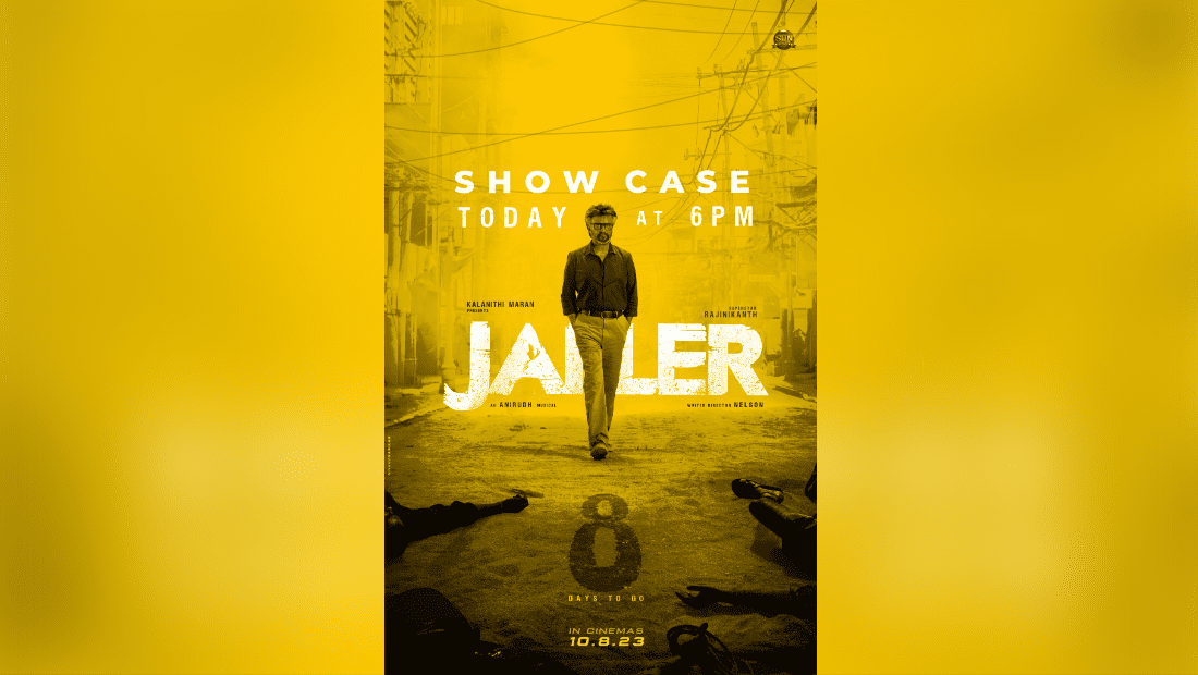Thrilling Announcement: "Jailer" Trailer to unleash at 6 PM Today!