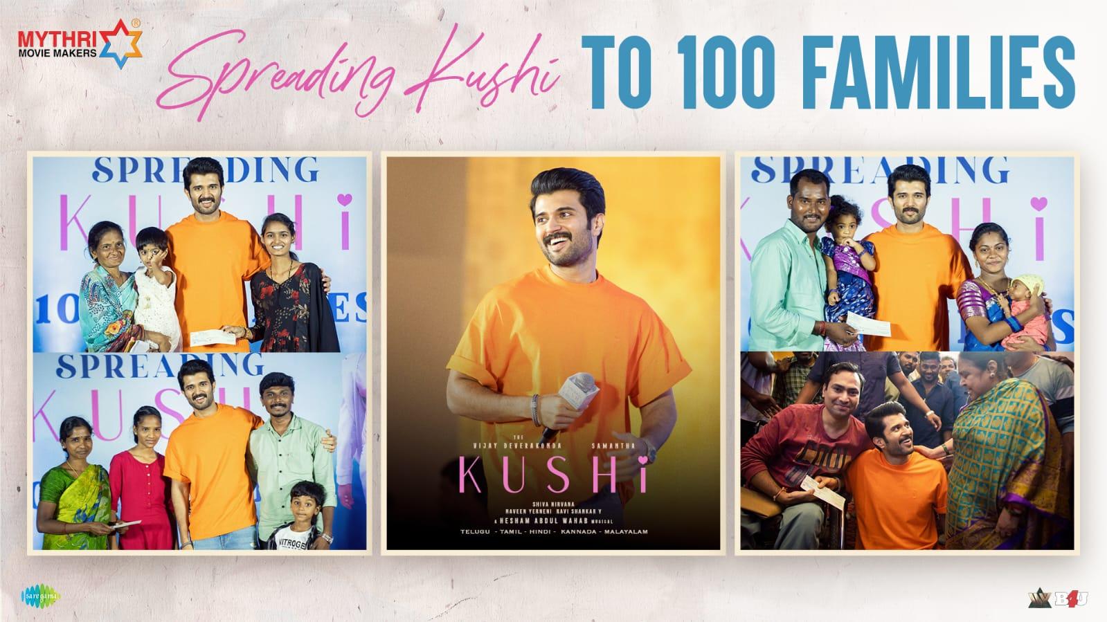 Vijay Deverakonda's Heartfelt Gesture: Sharing Happiness with Fans of 'Kushi'