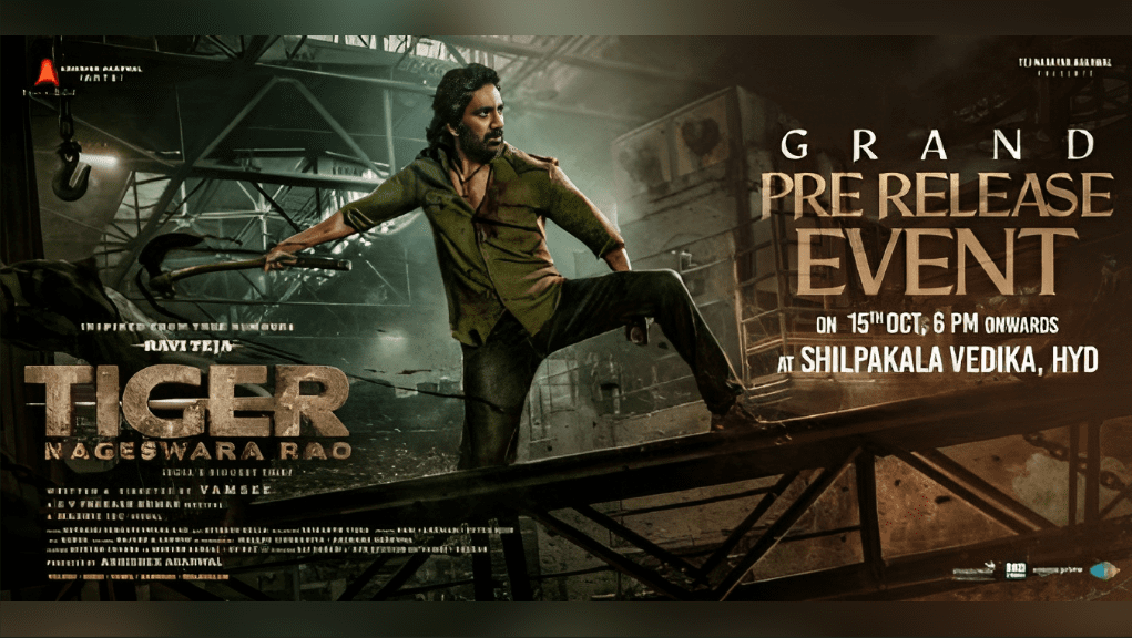 Star-Studded Pre-Release Event of 'Tiger Nageswara Rao' to be held soon!