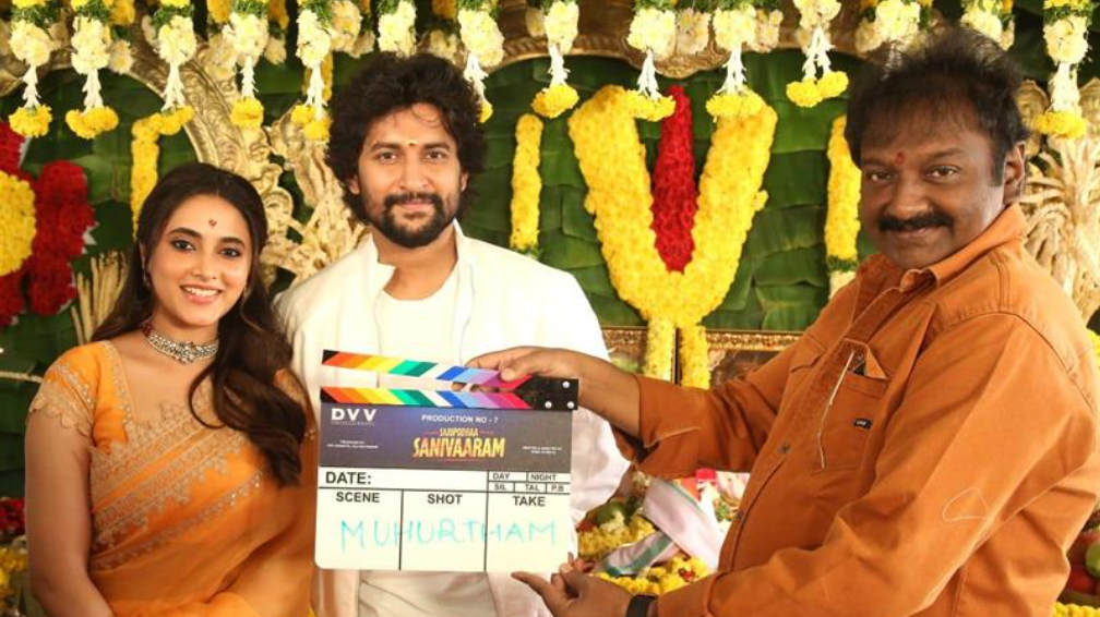 'Saripodhaa Sanivaaram': Nani's upcoming endeavor launched grandly!