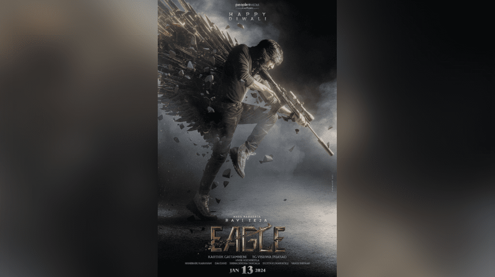 'Eagle' concept poster: Radiance of Ravi Teja's Multifaceted Brilliance