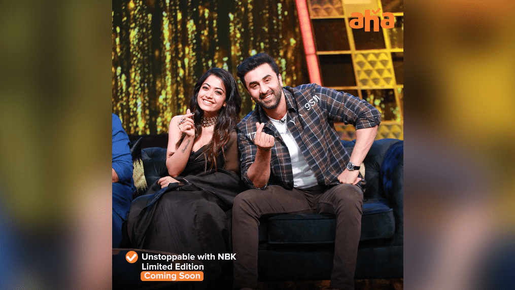 Ranbir Kapoor and Rashmika Shine on 'Unstoppable' Talk Show for 'Animal' Promotions