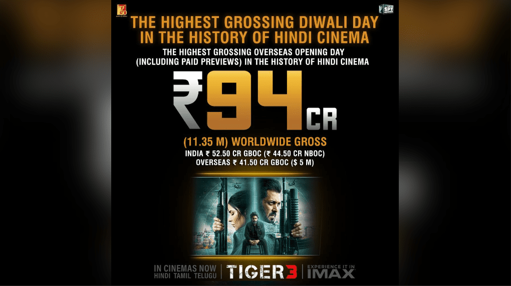 Tiger 3 Roars to Historic Diwali Triumph