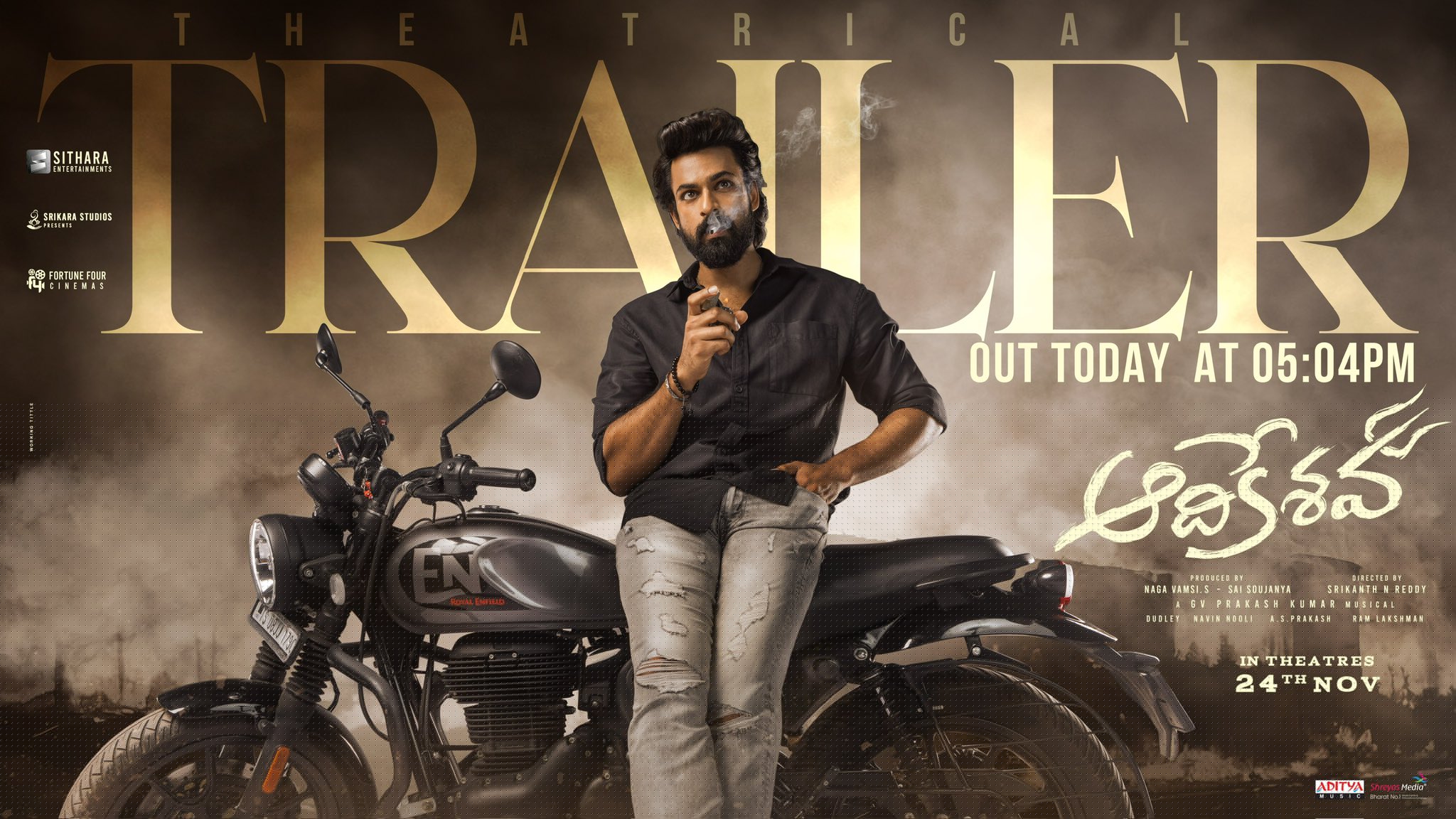 Aadikeshava Trailer Release Time Set in Stone