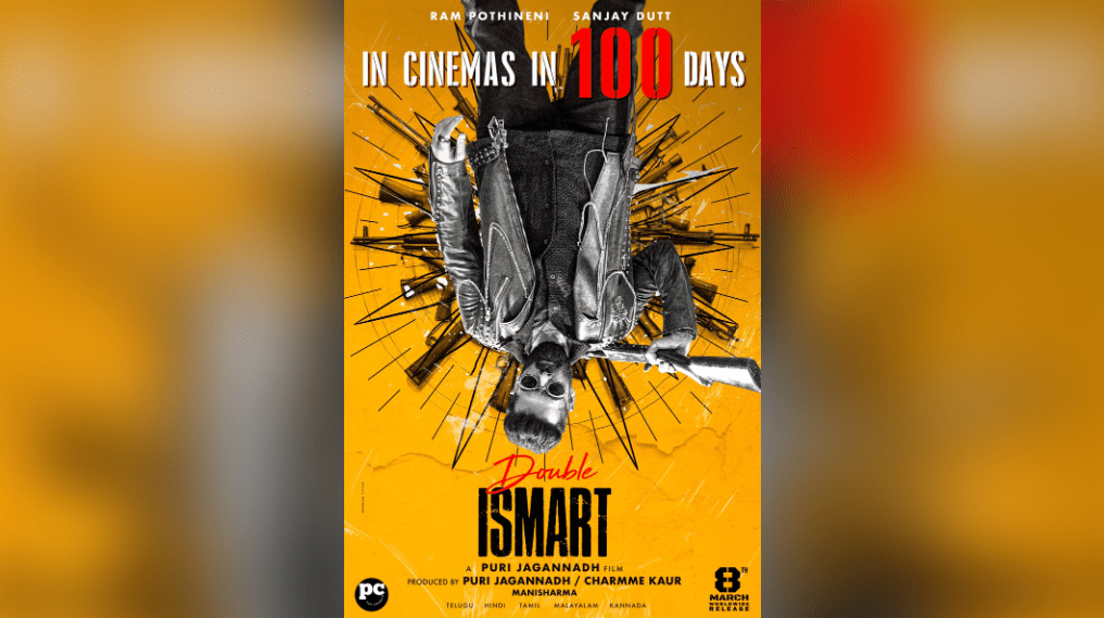 Double iSmart Unveils Striking Poster as Countdown to Pan-Indian Release Begins