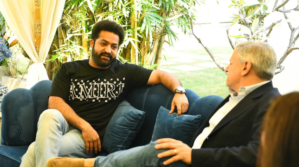 NTR Hosts Netflix CEO Ted Sarandos for Lunch, Discussing Movies and Future Plans