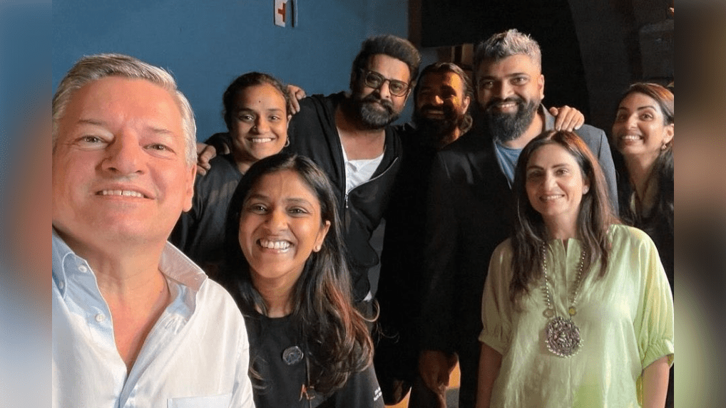 Prabhas's Striking Look Breaks the Internet as Netflix CEO Ted Sarandos Pays a Visit