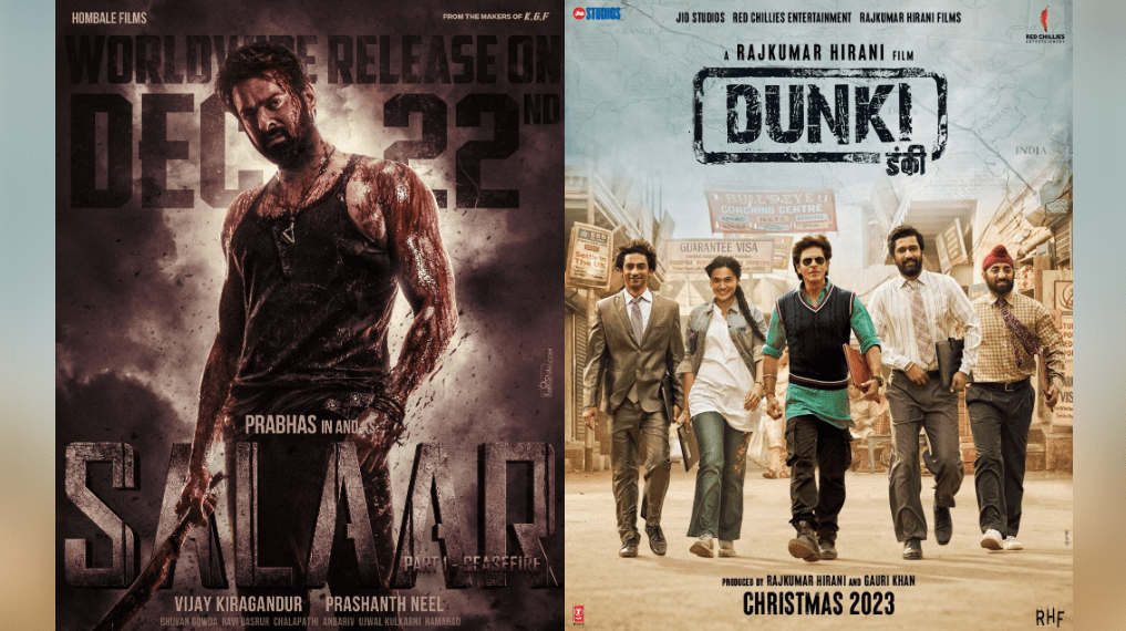 Christmas Showdown: Prabhas' Salaar vs. Shah Rukh Khan's Dunki