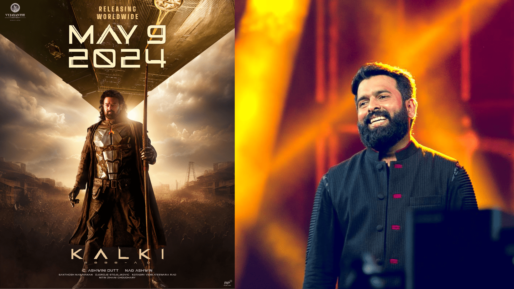 Santhosh Narayanan is all set to work on something extraordinary for Prabhas' introduction in the sci-fi film "Kalki 2898 AD".