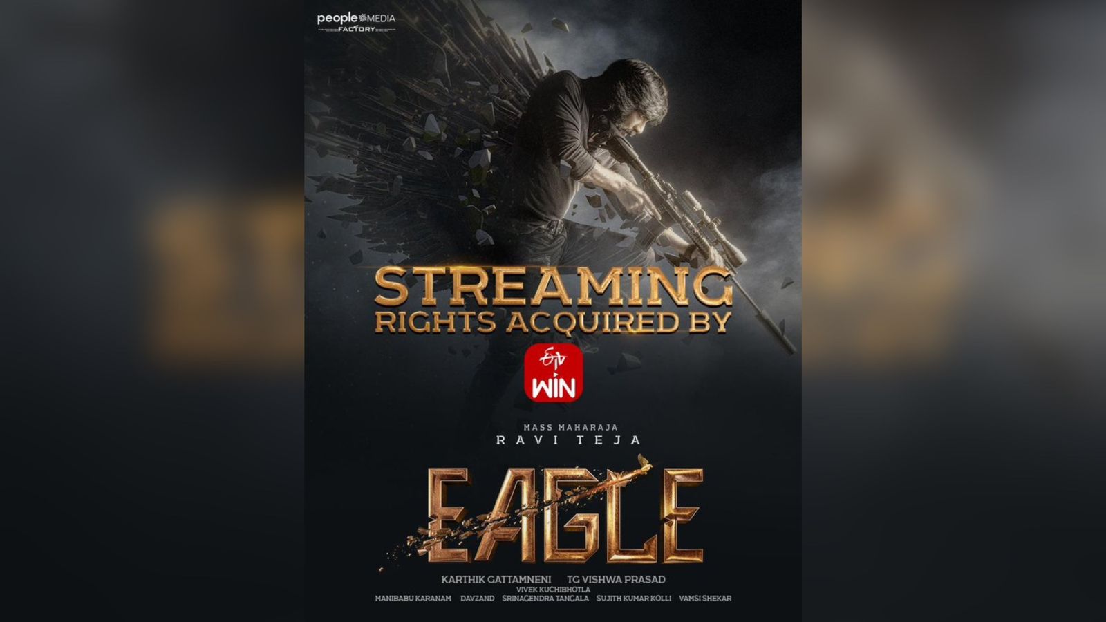 The digital rights of Ravi Teja's Eagle have been acquired by this amazing OTT platform!