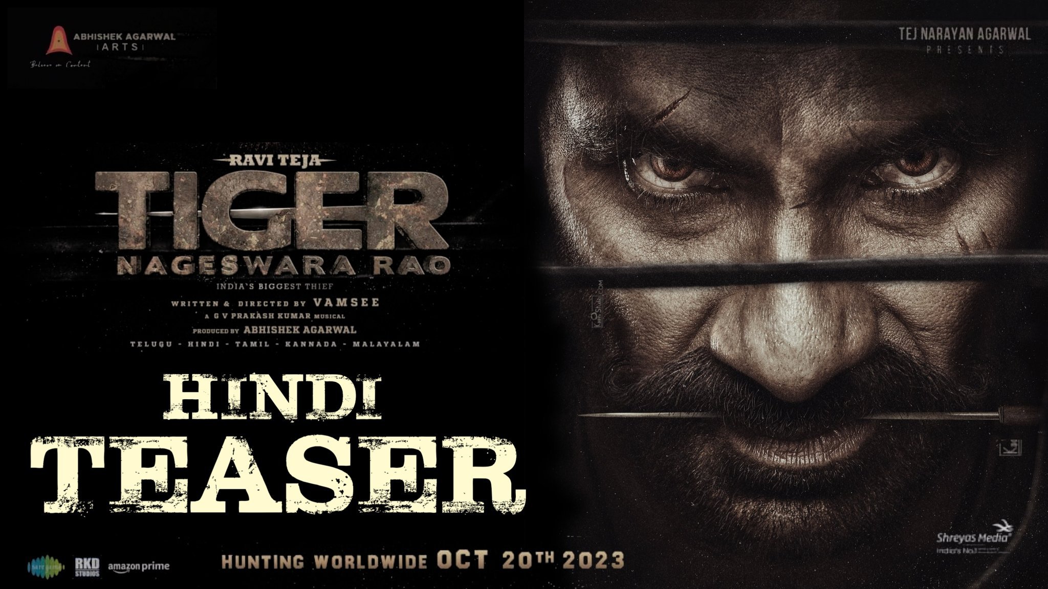 Hindi version of Ravi Teja's film Tiger Nageswara Rao is now available on this awesome OTT platform!