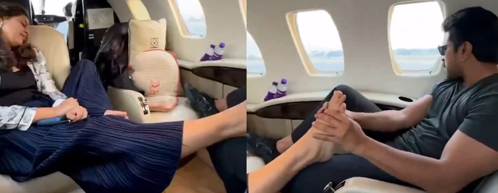 The footage of Ram Charan pampering his wife Upasana by massaging her feet has taken the internet by storm!
