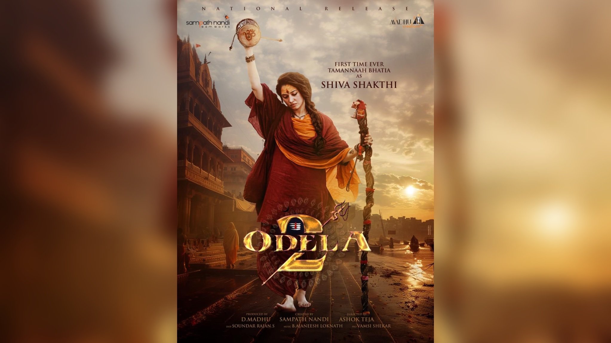 Check out the amazing first look of Tamannaah as Shiva Shakthi in Odela 2