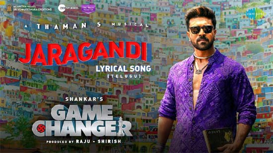 Check out "Jaragandi" from the incredible Game Changer. It's a stunning visual treat brought to you by the amazing duo of Ram Charan and Shankar! ?