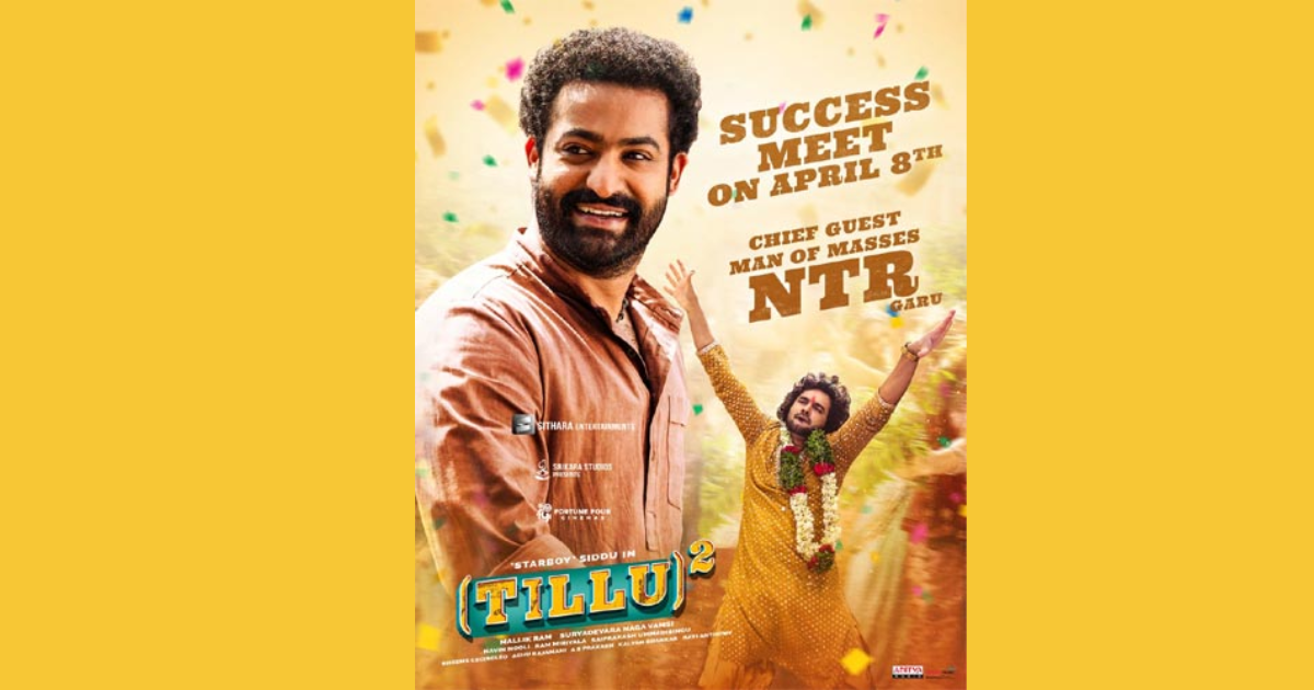 Jr. NTR will be attending the success meet event of Tillu Square.