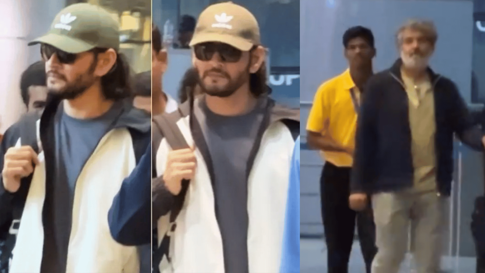 The trio of SSMB 29 - Mahesh Babu, SS Rajamouli, and KL Narayana - were seen together at Hyderabad airport.