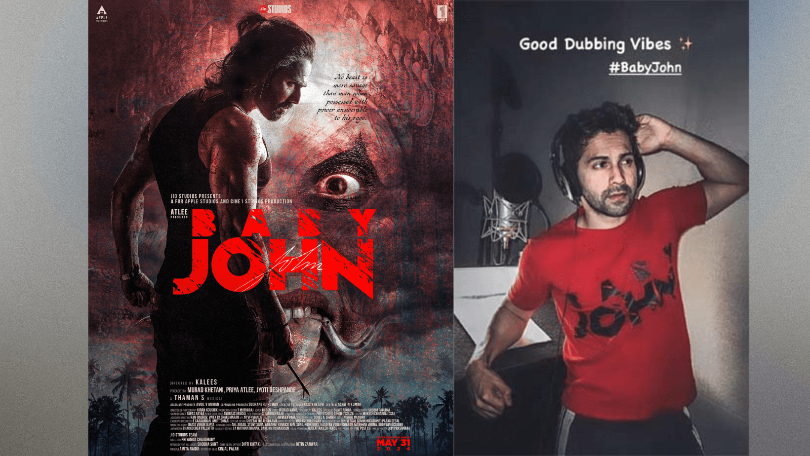 Varun Dhawan is currently occupied with the dubbing work for Baby John!