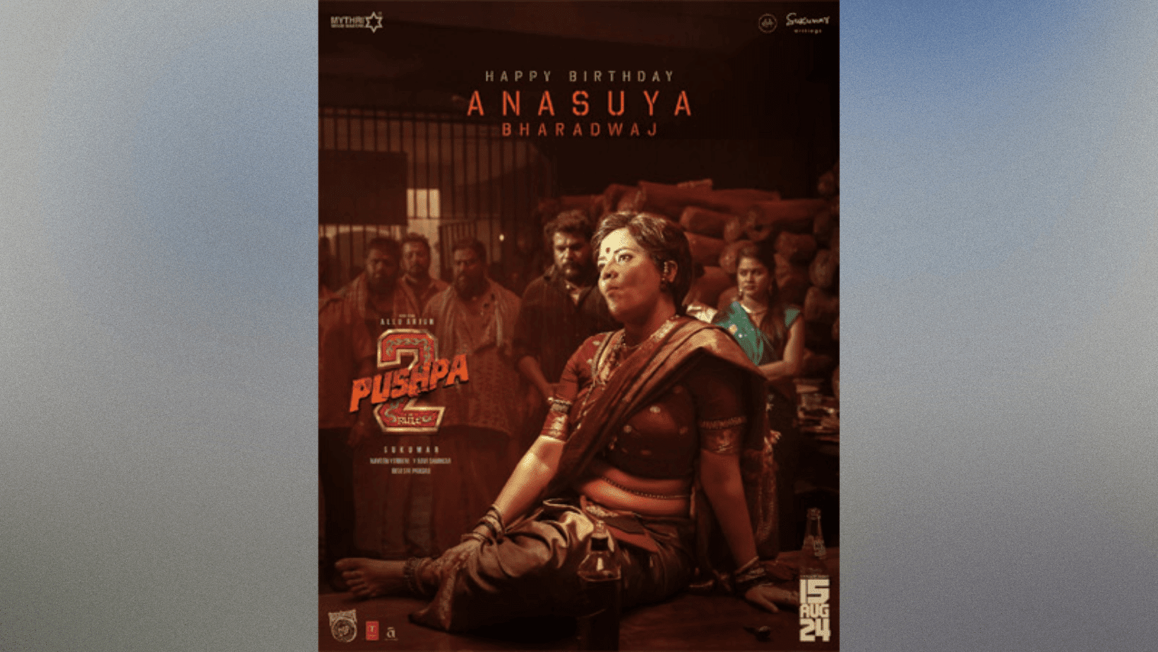 Pushpa 2: Anasuya Is Rocking The Fierce Look In The Special Birthday Poster!