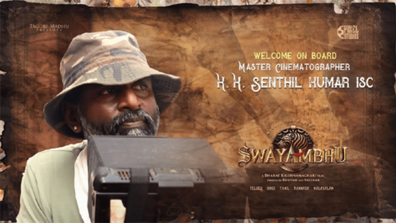 KK Senthil Kumar has joined Nikhil's Swayambhu project!