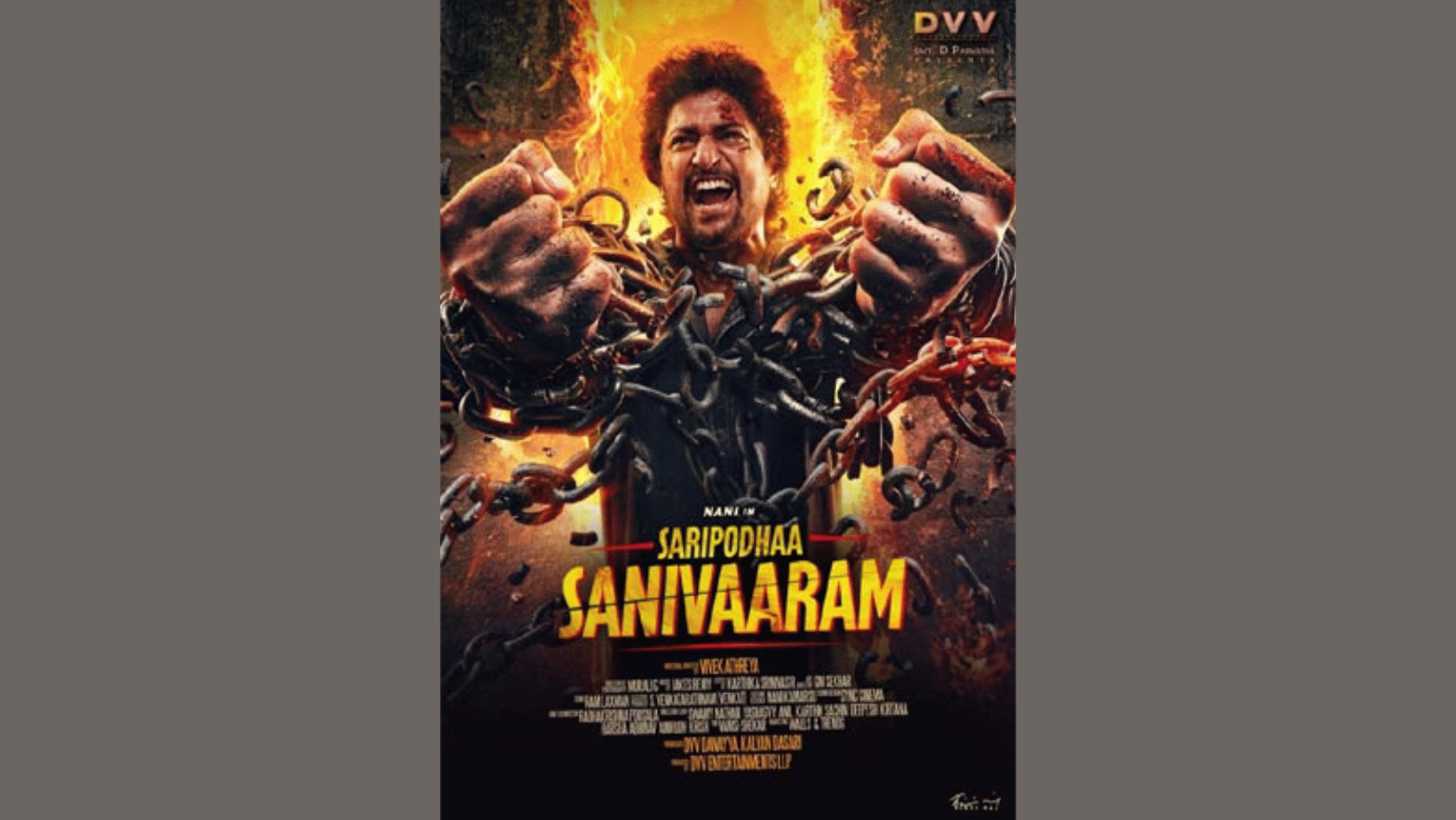 Saripodhaa Sanivaaram Just Dropped Their Very First Single Update.