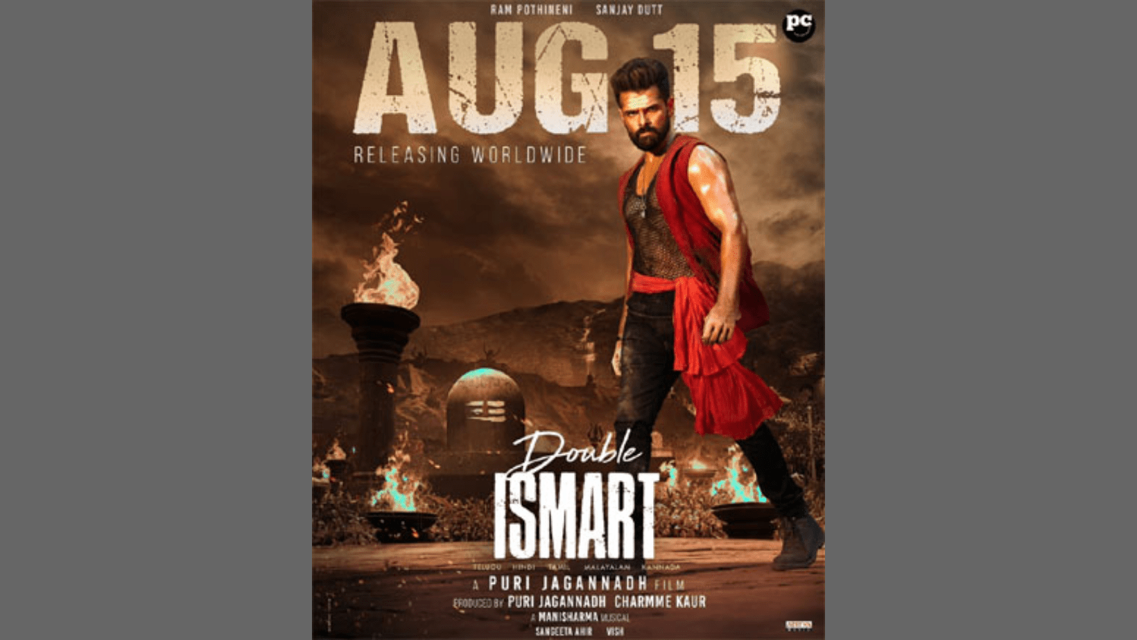 Ram Pothineni's Double iSmart is all set to make its big screen debut on August 15th!