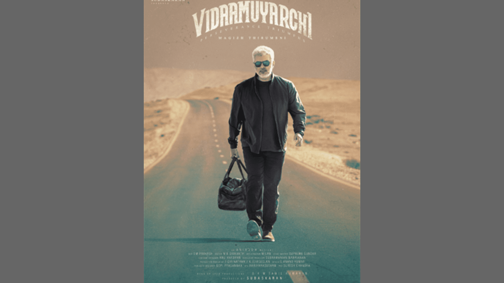 Ajith is absolutely stunning in the first-look poster of Vidaa Muyarchi!