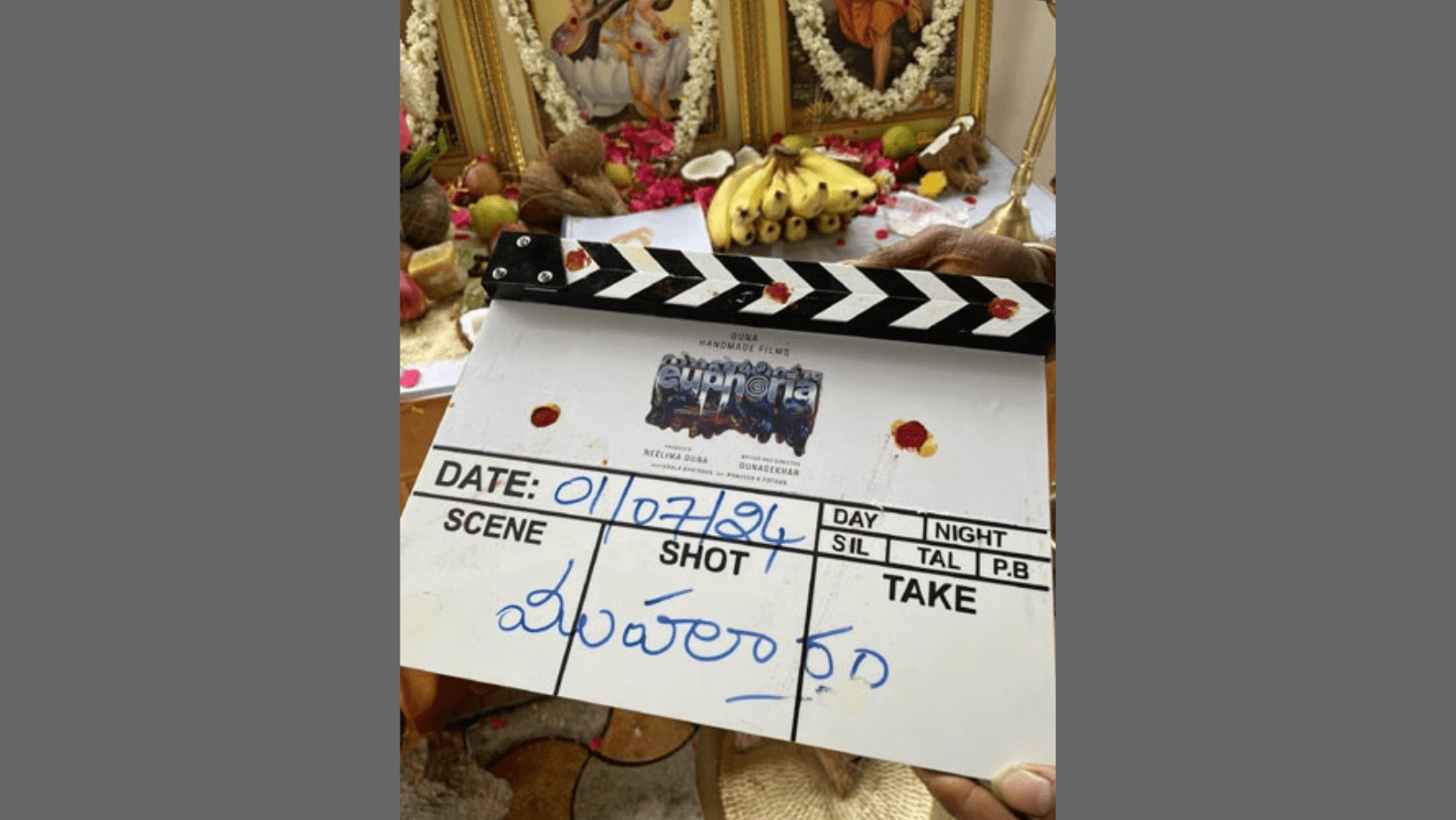 Gunasekhar has started filming for Euphoria!