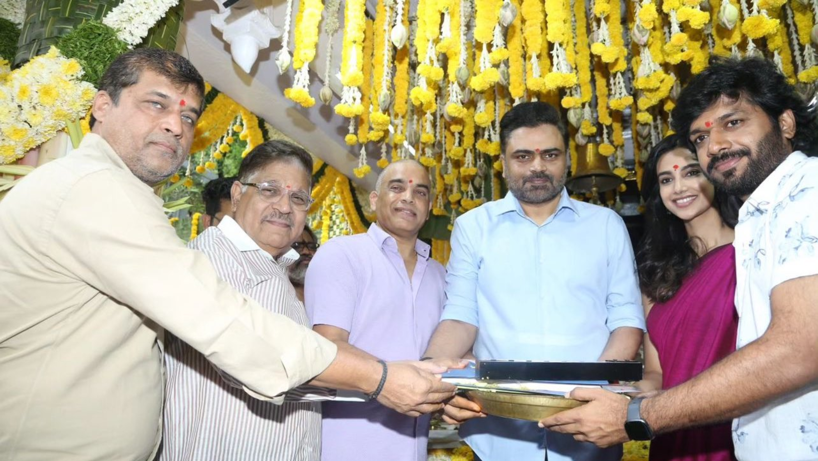 Venkatesh and Anil Ravipudi have kicked off their new film with a traditional pooja ceremony!