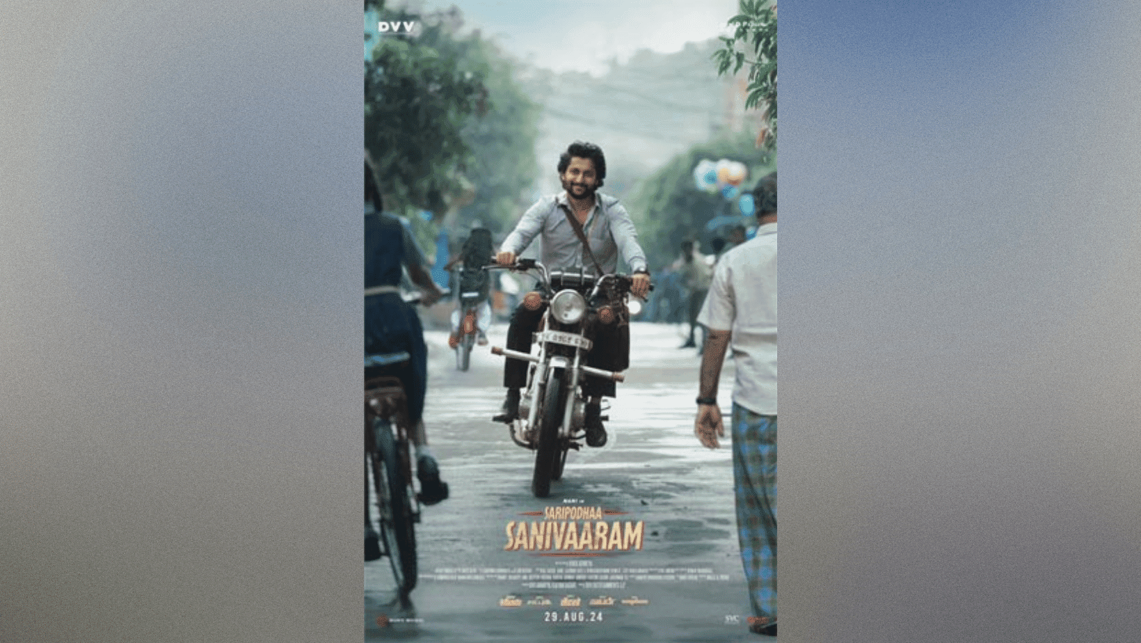 Check out the eye-catching second look poster from Saripodhaa Sanivaaram!