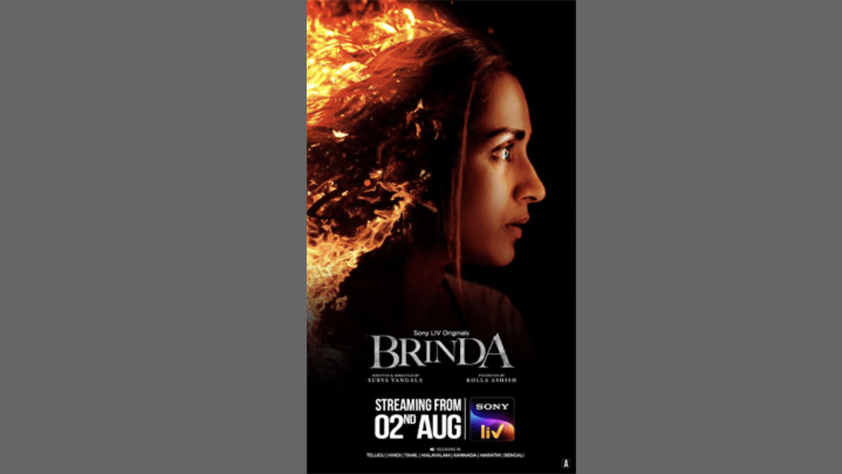 Trisha's Debut Series Brinda Has Officially Confirmed Its Release Date.