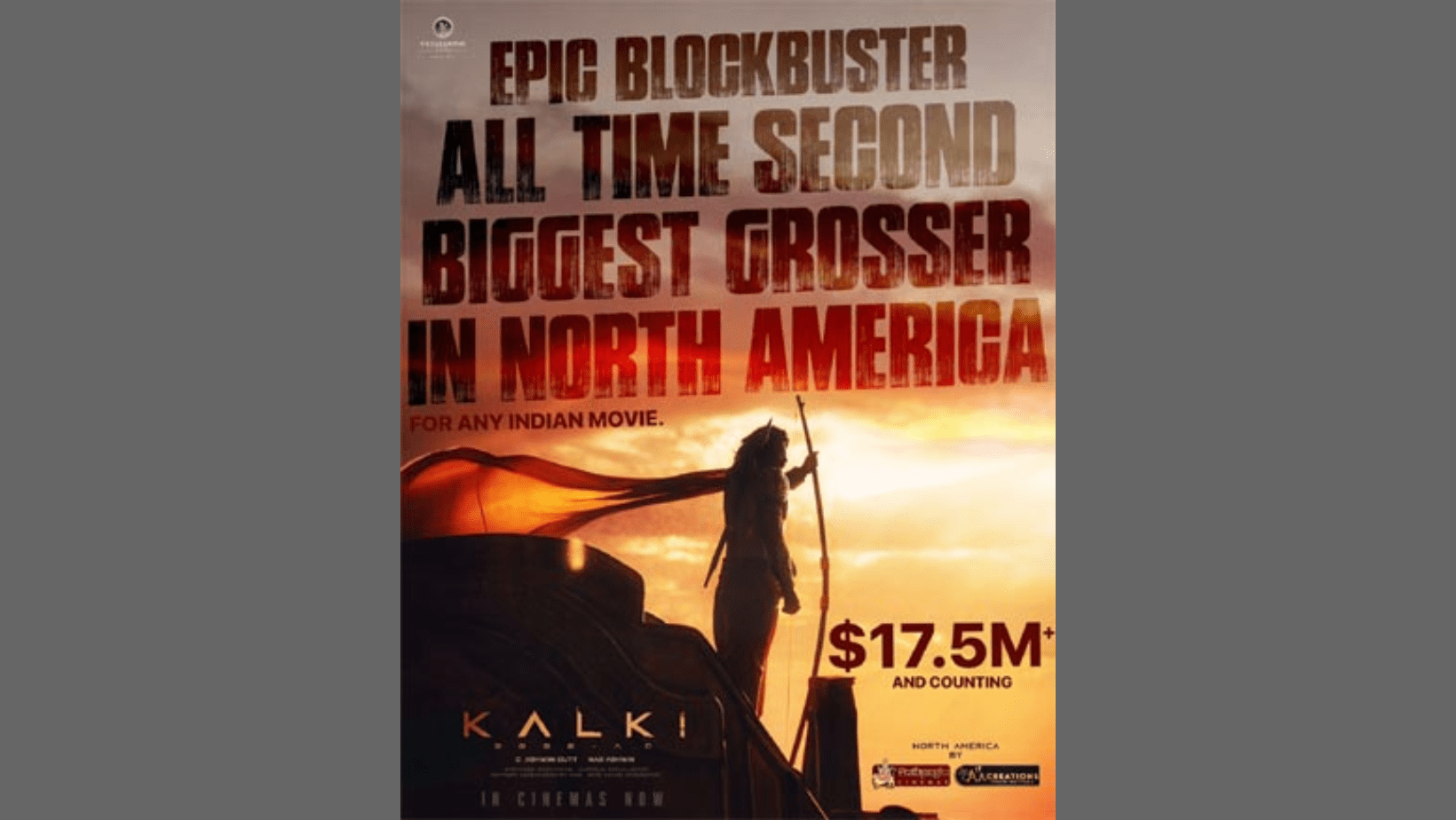 Kalki 2898 AD is absolutely killing it in North America, raking in a whopping $17.5 million!