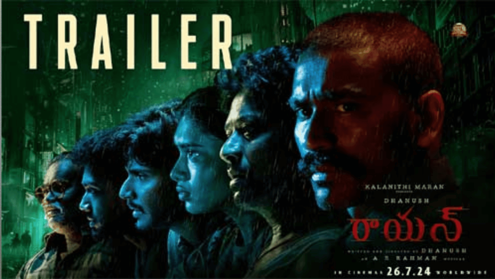 Dhanush's new movie "Raayan" is full of intense moments and powerful scenes