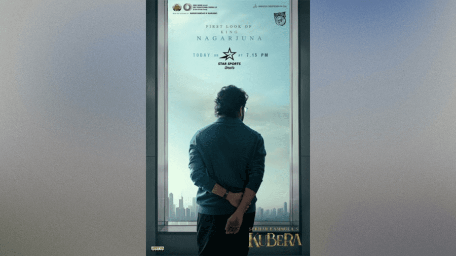 Get ready to see Nagarjuna's look in "Kubera" at the big reveal happening now!