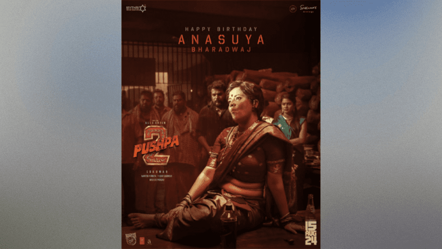 Pushpa 2: Anasuya Is Rocking The Fierce Look In The Special Birthday Poster!