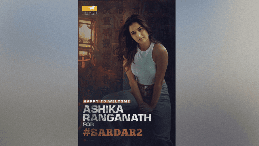 Ashika Ranganath has officially joined the cast of Sardar 2!